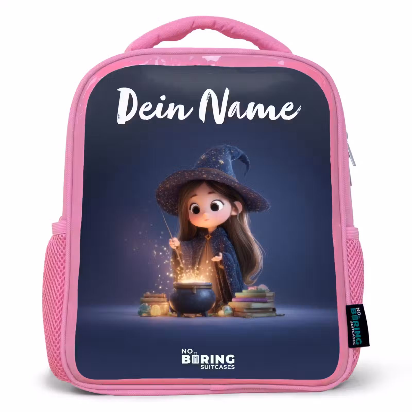 Rucksack Kind - Rosa - Verwunschenes Mädchen mit Kessel — 1