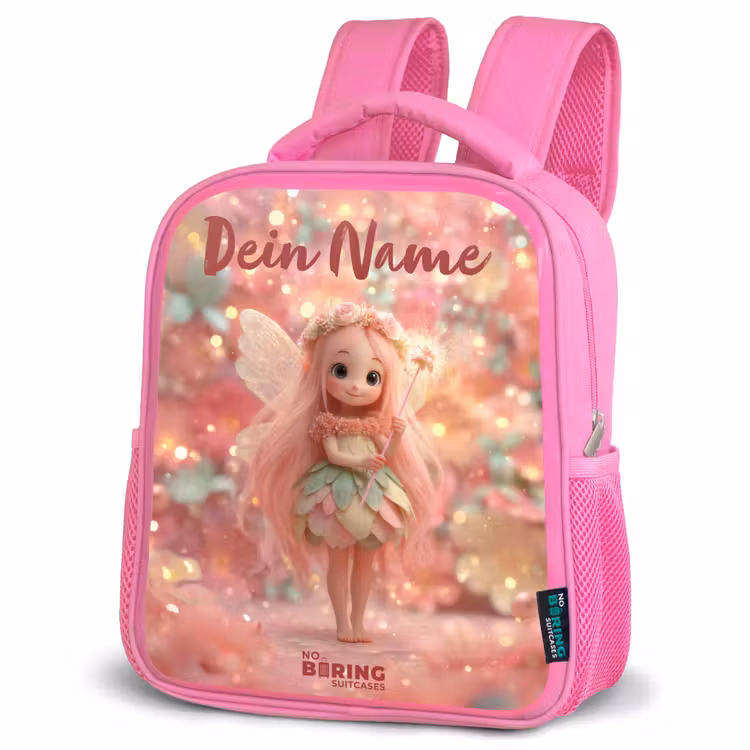 Rucksack Kind - Rosa - Blumenfee in rosa Märchenwelt — 4