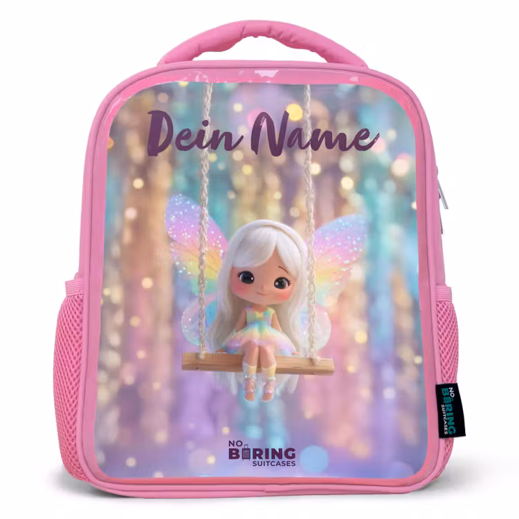 Rucksack Kind - Rosa - Fee - Elf - Regenbogen — 1