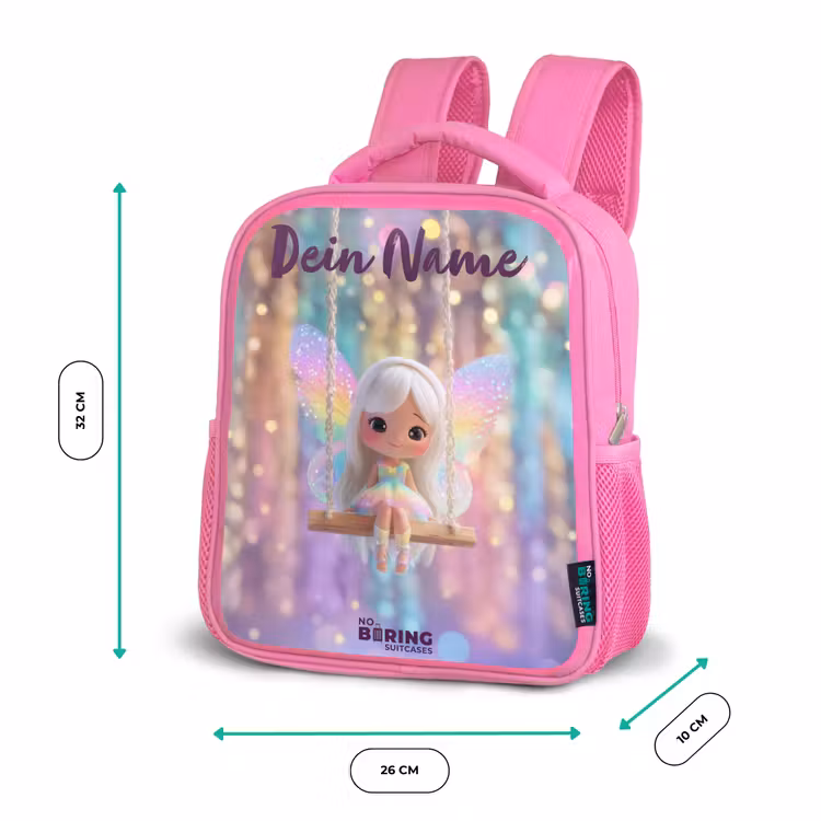 Rucksack Kind - Rosa - Fee - Elf - Regenbogen — 2