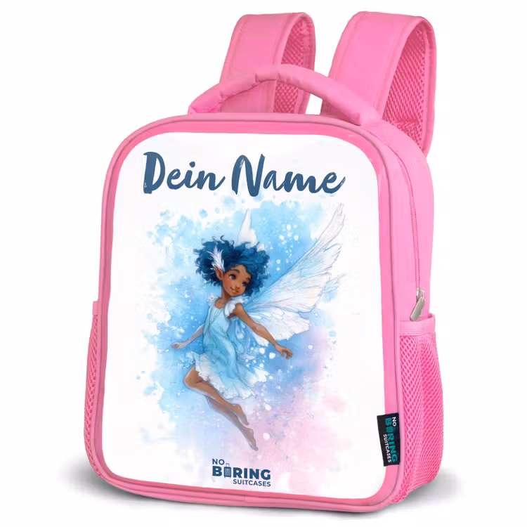 Rucksack Kind - Rosa - Fliegende Fee in Blautönen — 4