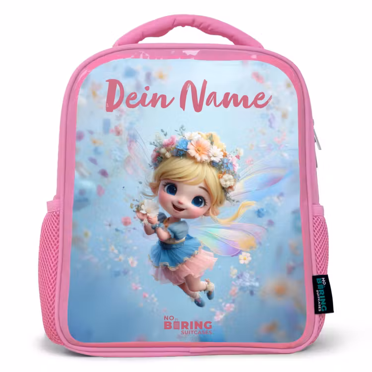 Rucksack Kind - Rosa - Schmetterling Fee in Flower Air — 1