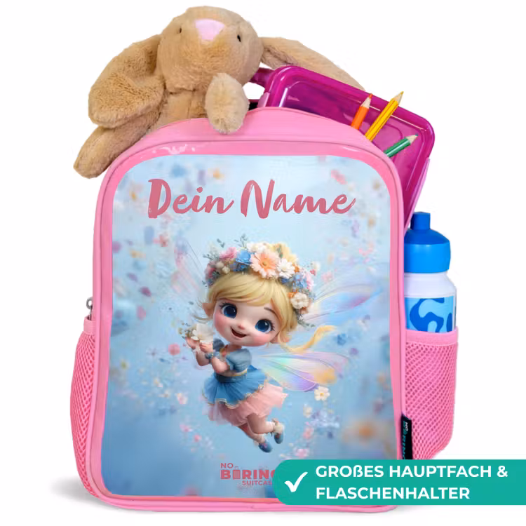 Rucksack Kind - Rosa - Schmetterling Fee in Flower Air — 3