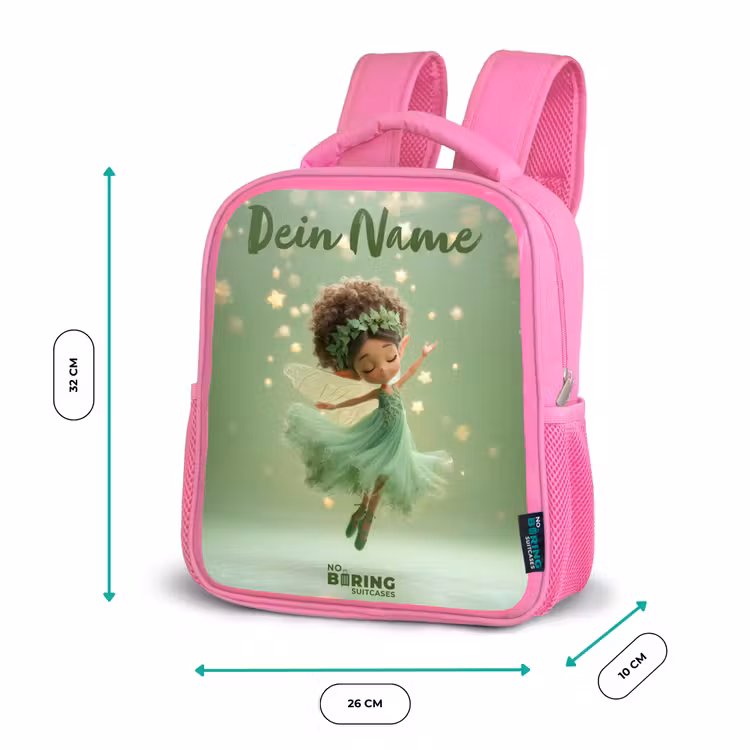 Rucksack Kind - Rosa - Tanzende Fee in grünem Licht — 2