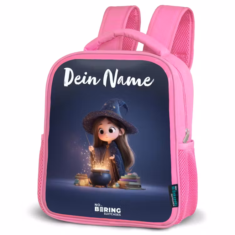 Rucksack Kind - Rosa - Verwunschenes Mädchen mit Kessel — 4