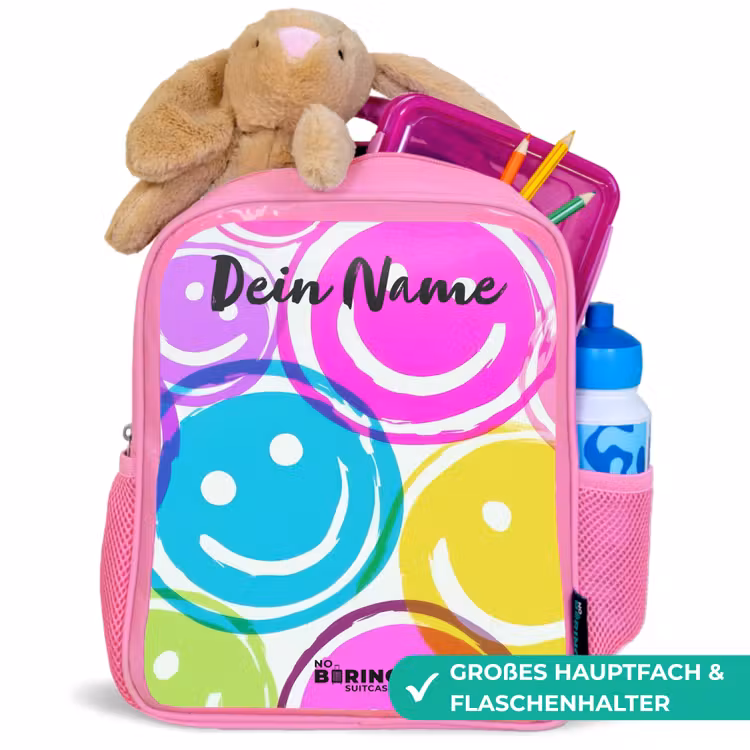 Rucksack Kind - Rosa - Bunte Lächel-Explosion — 3