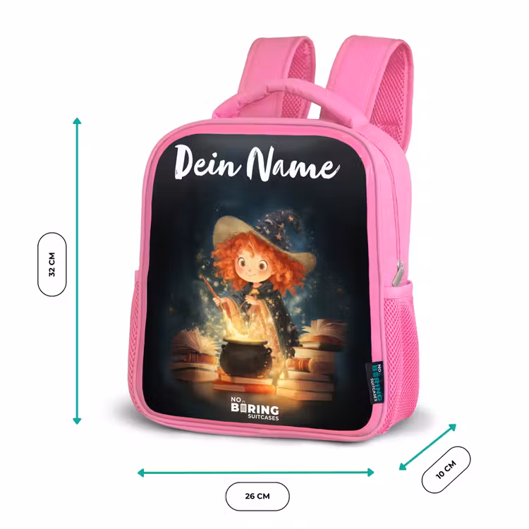 Rucksack Kind - Rosa - Hexe mit funkelndem Trank — 2