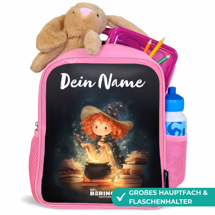 Rucksack Kind - Rosa - Hexe mit funkelndem Trank — 3