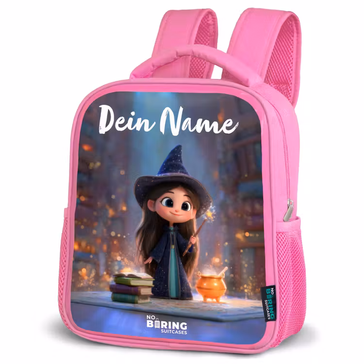 Rucksack Kind - Rosa - Kleine Zauberin in der Bibliothek — 4