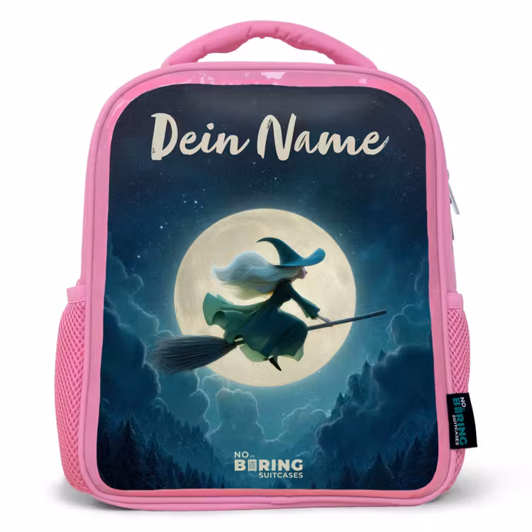 Rucksack Kind - Rosa - Nachtflug über den Wald — 1