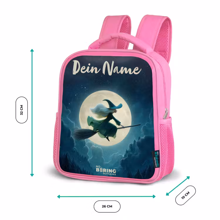 Rucksack Kind - Rosa - Nachtflug über den Wald — 2