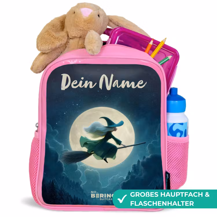 Rucksack Kind - Rosa - Nachtflug über den Wald — 3