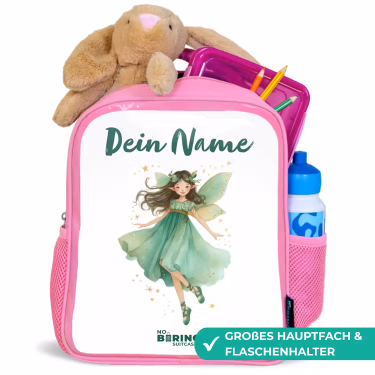 Rucksack Kind - Rosa - Schwebende grüne Elfe — 3