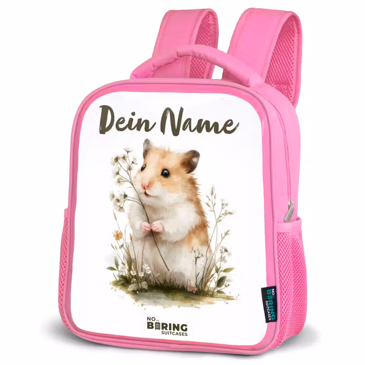 Rucksack Kind - Rosa - Tier - Natur - Hamster — 4