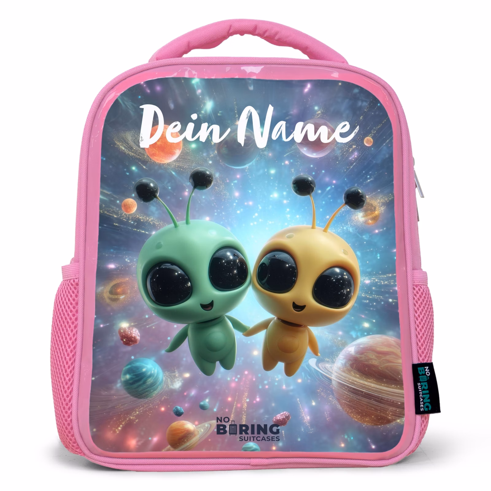 Rucksack Kind - Rosa - Fröhliche außerirdische Freunde — 1