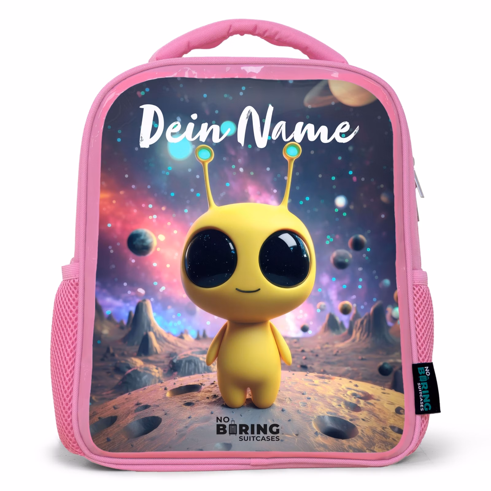 Rucksack Kind - Rosa - Fröhlicher kleiner Außerirdischer — 1