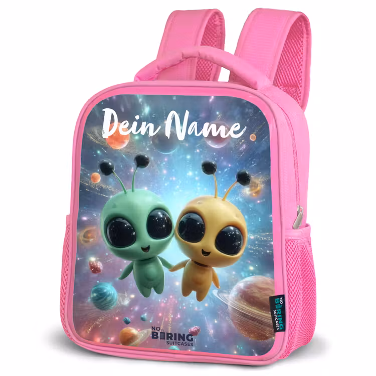 Rucksack Kind - Rosa - Fröhliche außerirdische Freunde — 4