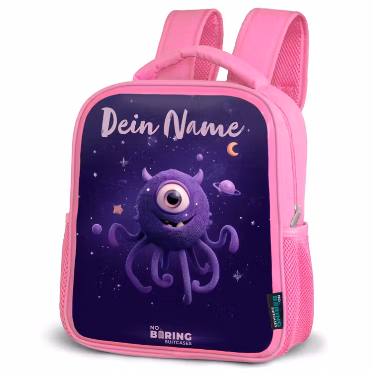 Rucksack Kind - Rosa - Kosmisches Tentakelmonster — 4