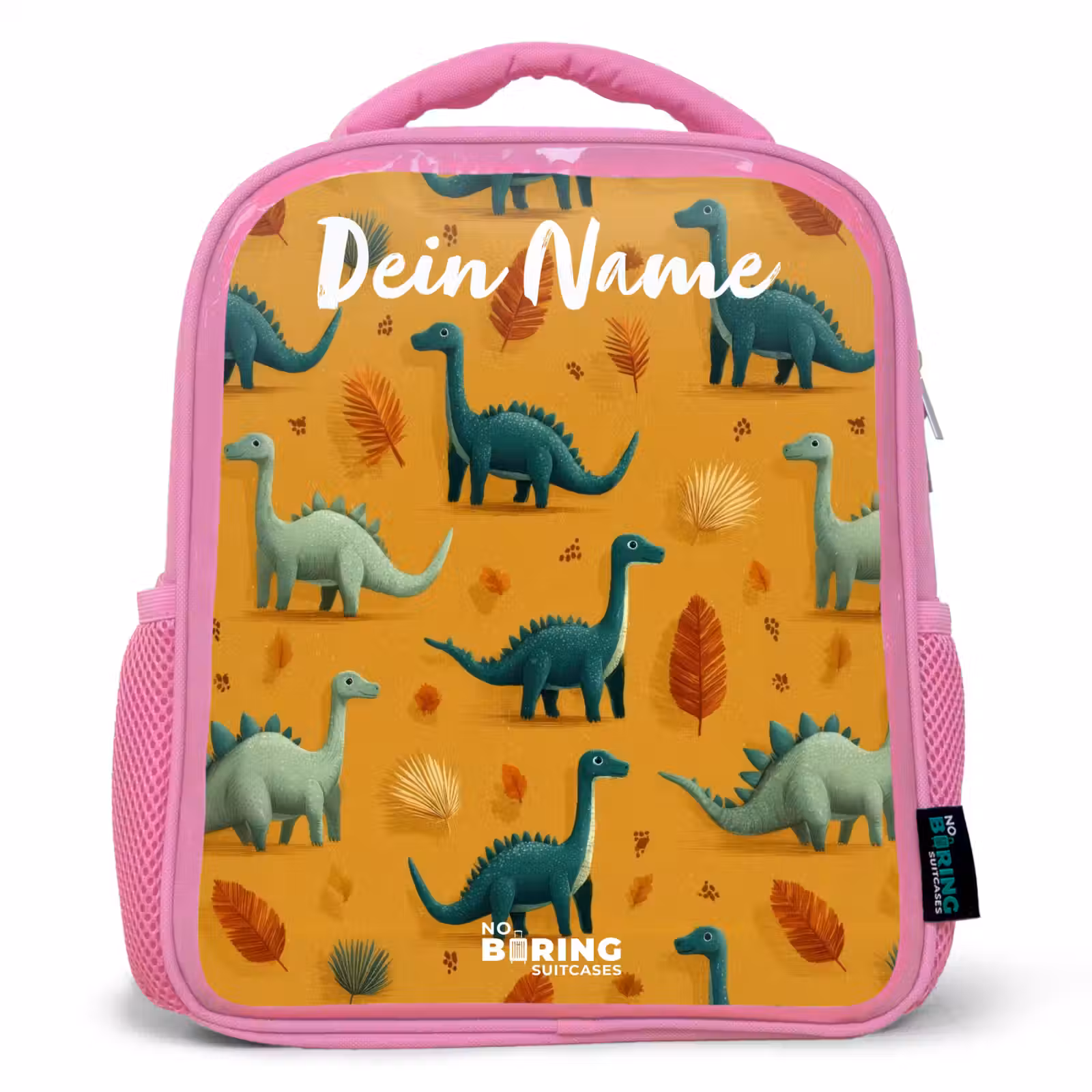 Rucksack Kind - Rosa - Dino - Tiere - Muster — 1