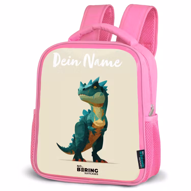 Rucksack Kind - Rosa - Dino - Tier - Grün — 4