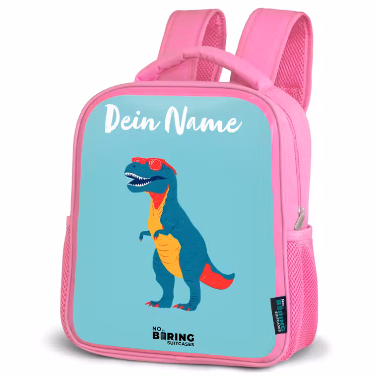 Rucksack Kind - Rosa - Dino - Tier - Sonnenbrille — 4