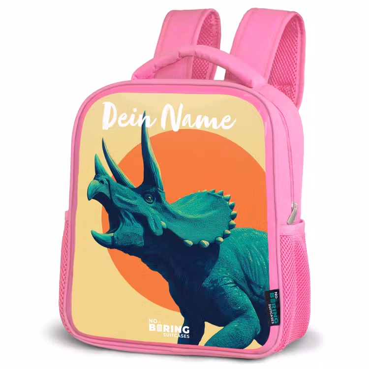 Rucksack Kind - Rosa - Dino - Triceratops - Tier — 4