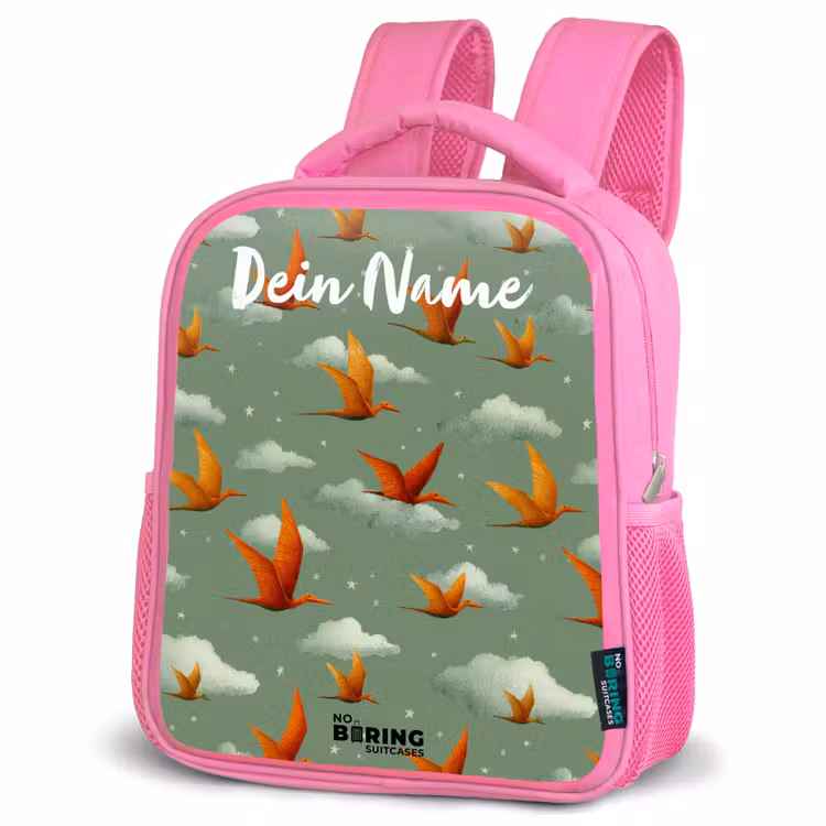 Rucksack Kind - Rosa - Muster - Dino - Flugsaurier — 4