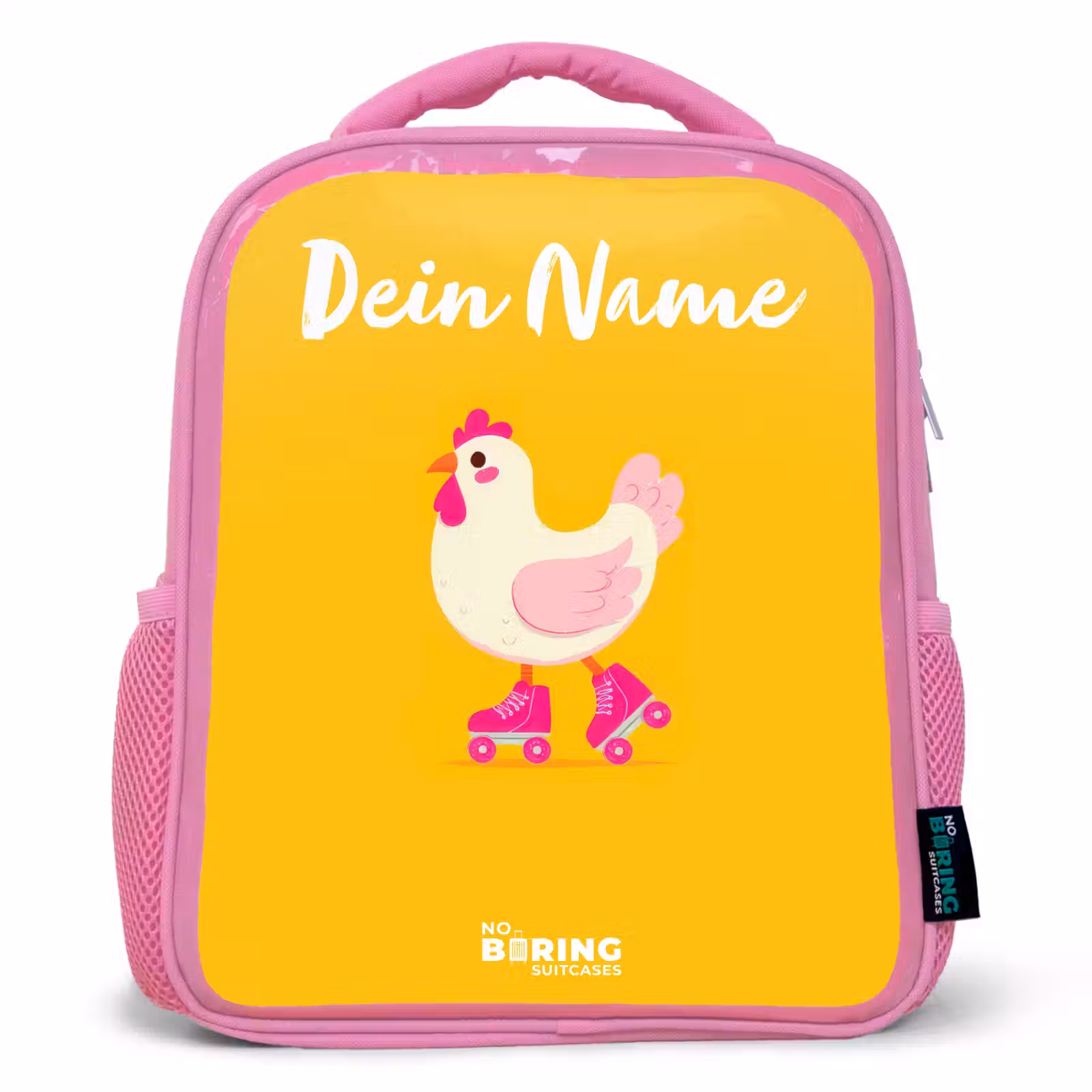 Rucksack Kind - Rosa - Kip - Rollschuhe - Gelb — 1