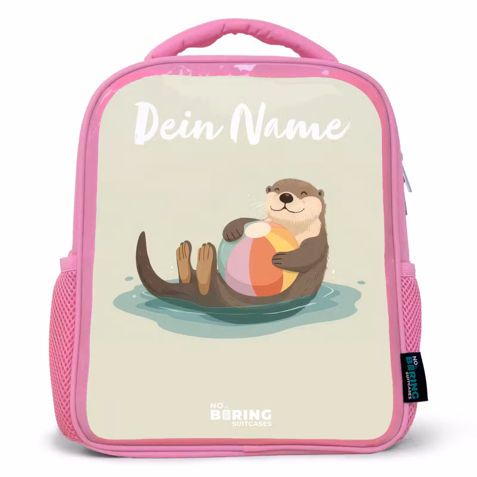 Rucksack Kind - Rosa - Otter - Strandball - Wasser — 1