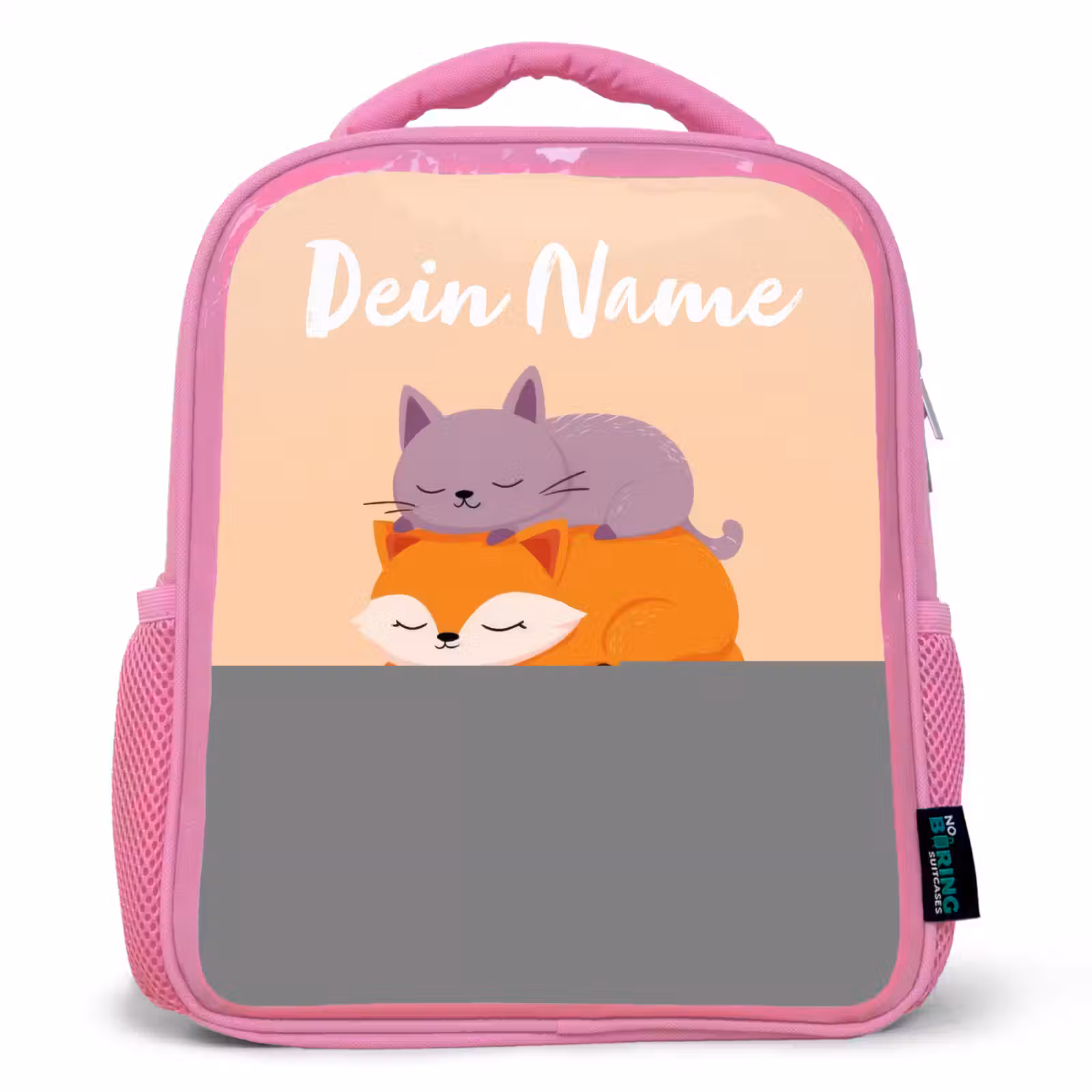 Rucksack Kind - Rosa - Tiere - Schlafen - Gemeinsam — 1