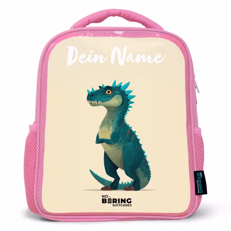 Rucksack Kind - Rosa - Dino - Tier - Blau - Grün — 1