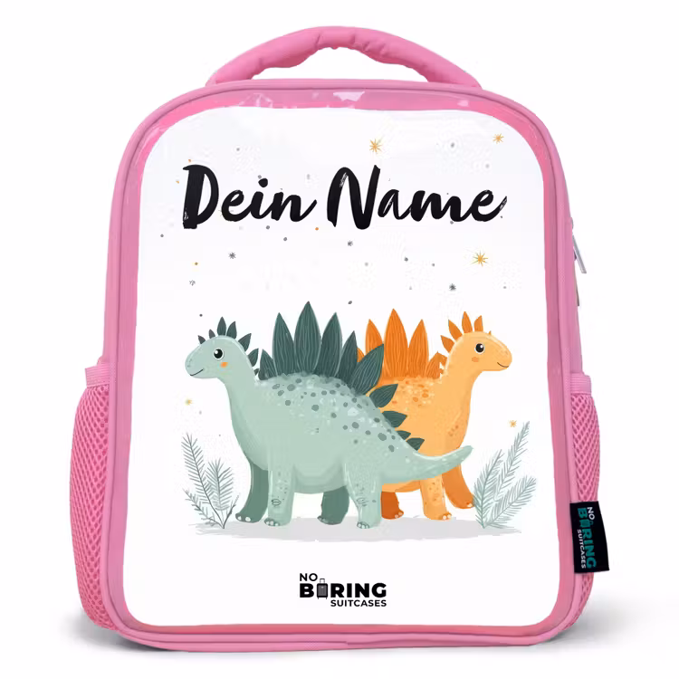Rucksack Kind - Rosa - Dinos - Tiere - Sterne — 1