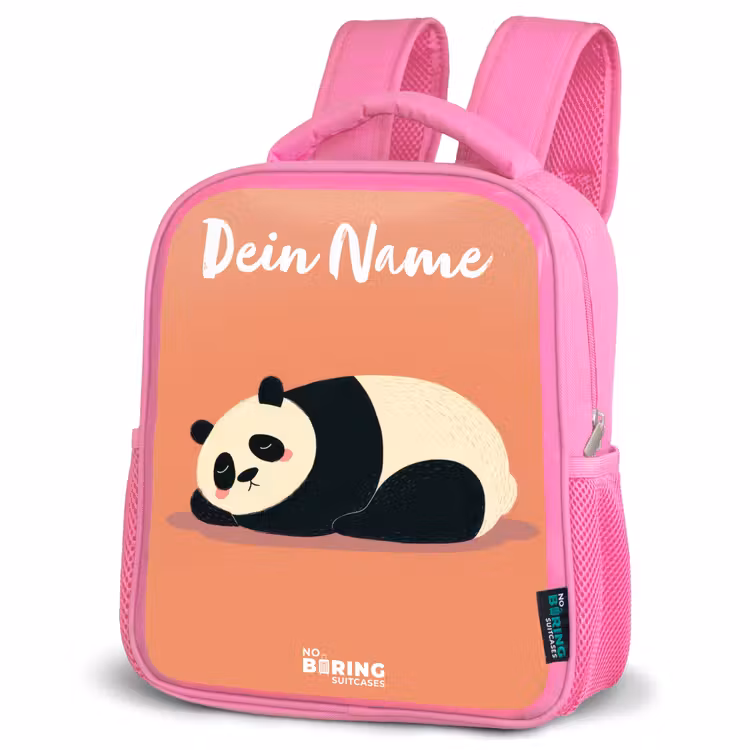 Rucksack Kind - Rosa - Panda - Schlafend - Orange — 4