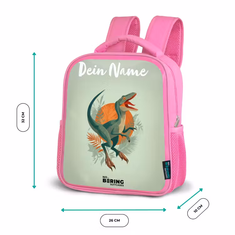 Rucksack Kind - Rosa - Tier - Dino - Natur — 2