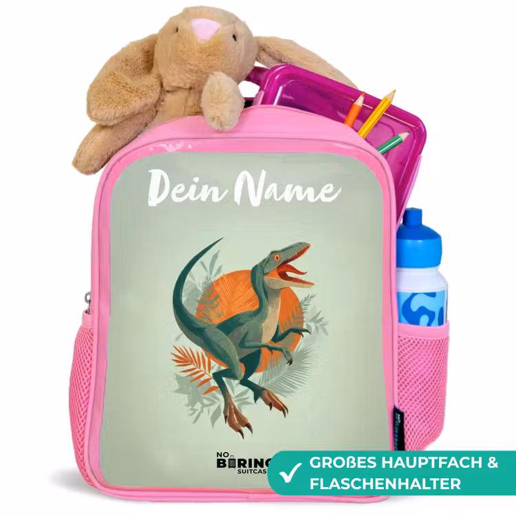 Rucksack Kind - Rosa - Tier - Dino - Natur — 3
