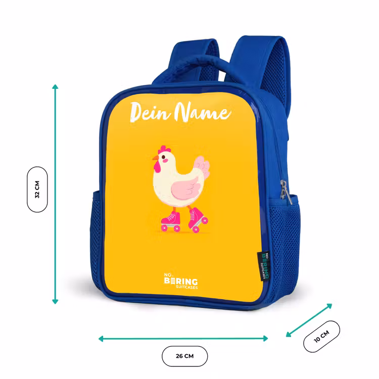 Kinderrucksack - Blau - Kip - Rollschuhe - Gelb — 6