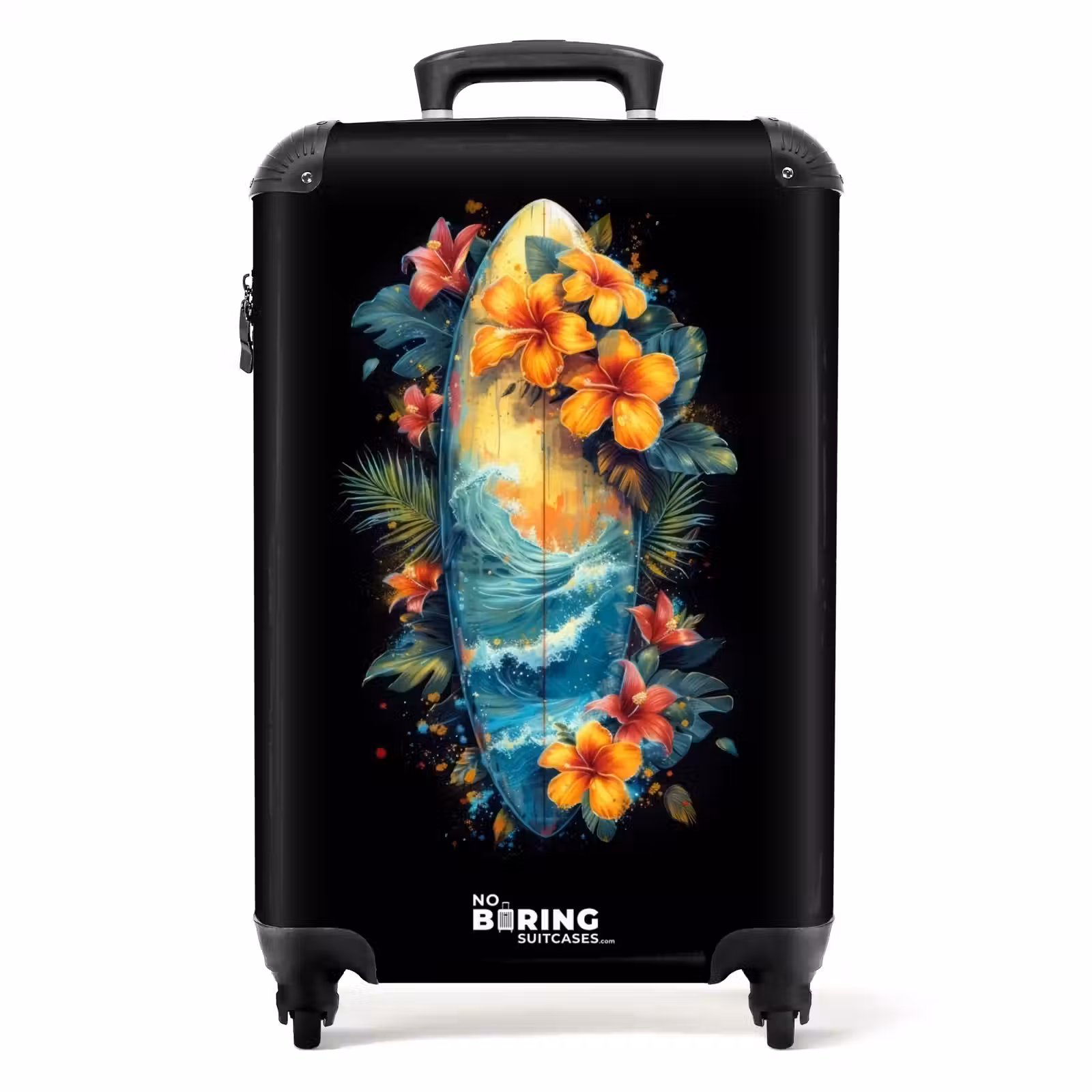 Koffer - Von Blumen umgebenes Surfbrett — 1