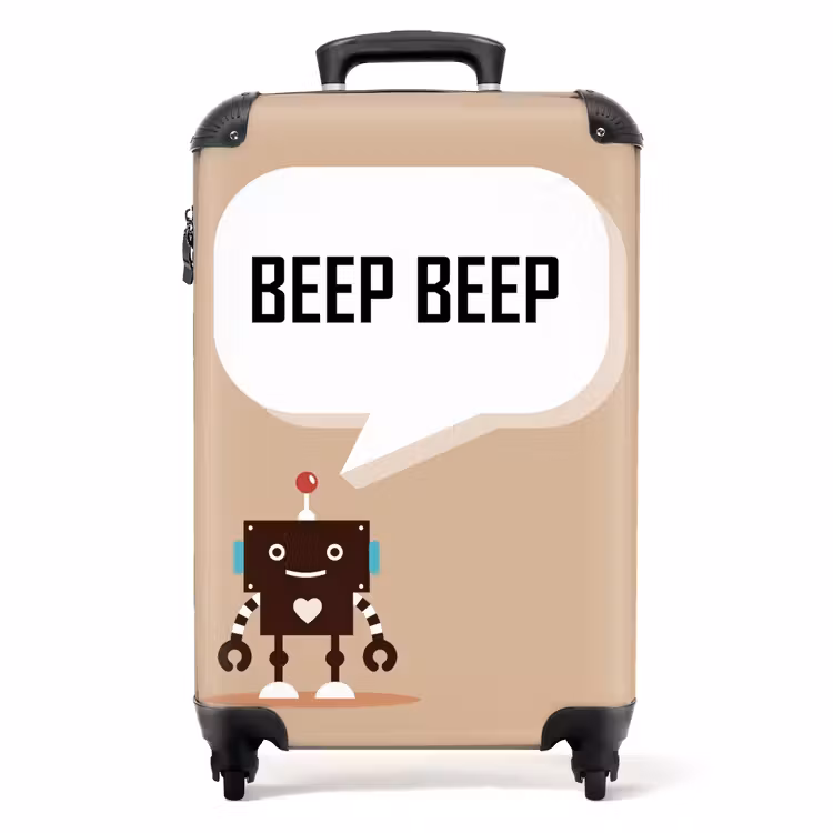 Koffer - Sprechender Roboter beige — 1