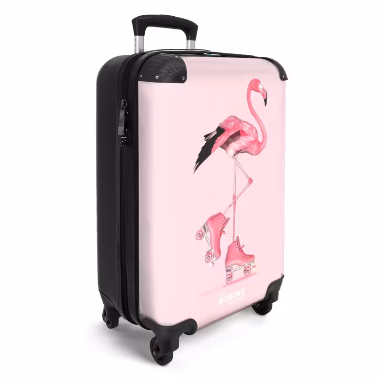 Koffer - Rosa Rollenflamingo — 2
