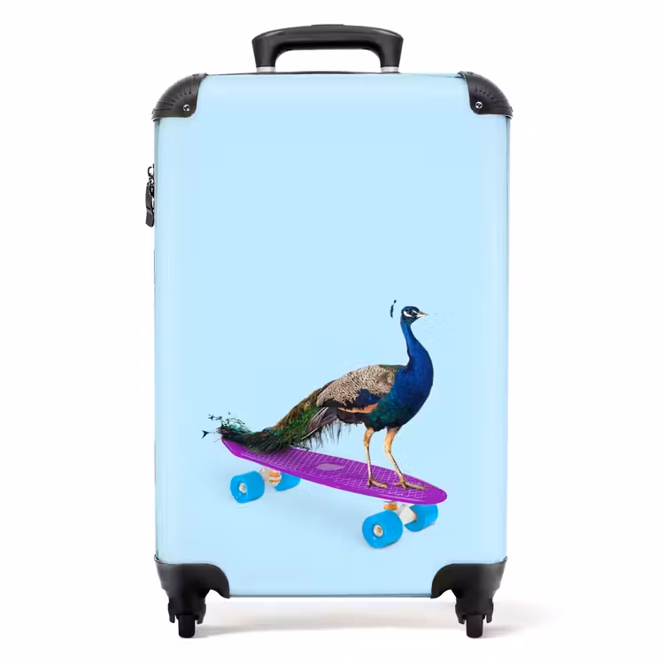 Koffer - Vorbeiziehender Pfau — 1