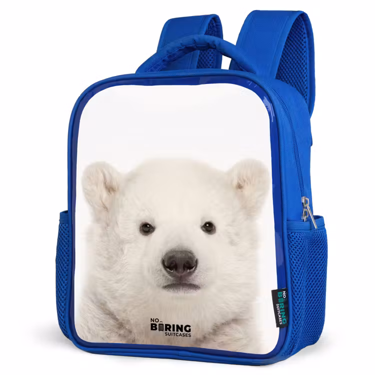 Kinderrucksack - Blau - Niedlicher Eisbär — 7