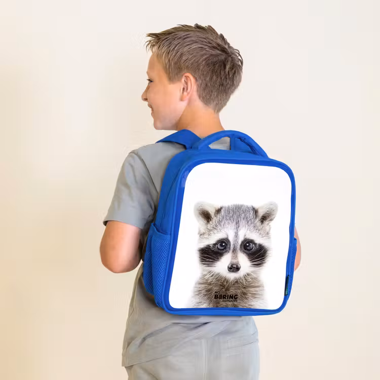 Kinderrucksack - Blau - Rachid Waschbär — 2