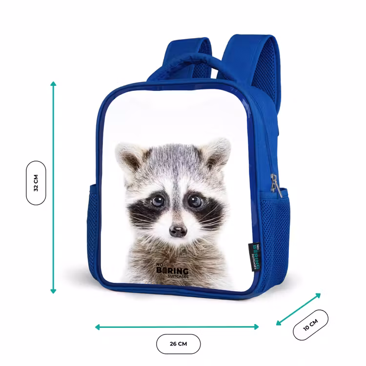 Kinderrucksack - Blau - Rachid Waschbär — 6