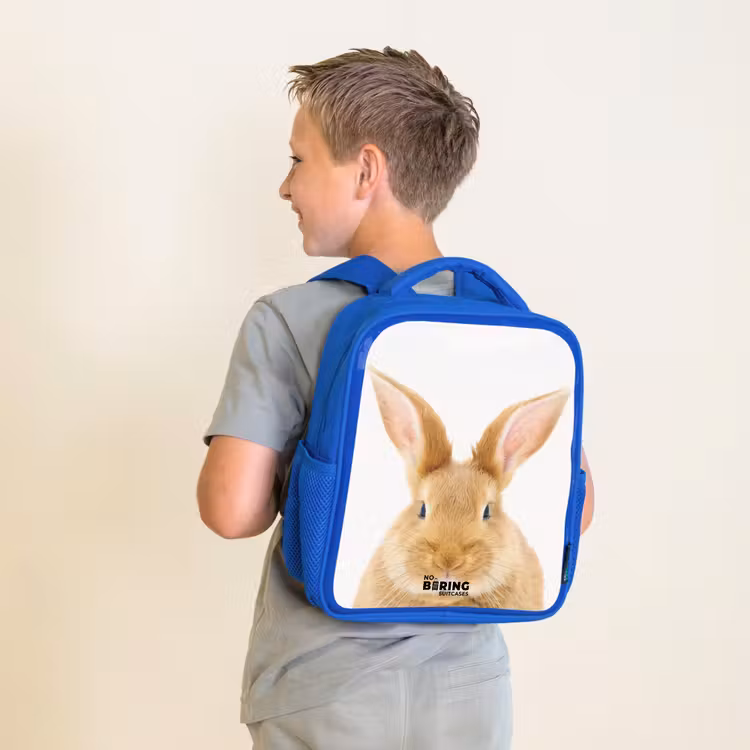 Kinderrucksack - Blau - Schnupfen mit befriedigtem Kopf — 2