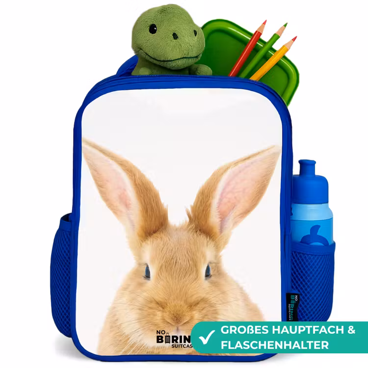 Kinderrucksack - Blau - Schnupfen mit befriedigtem Kopf — 3