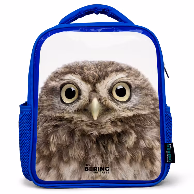 Kinderrucksack - Blau - Ulke Eule — 1
