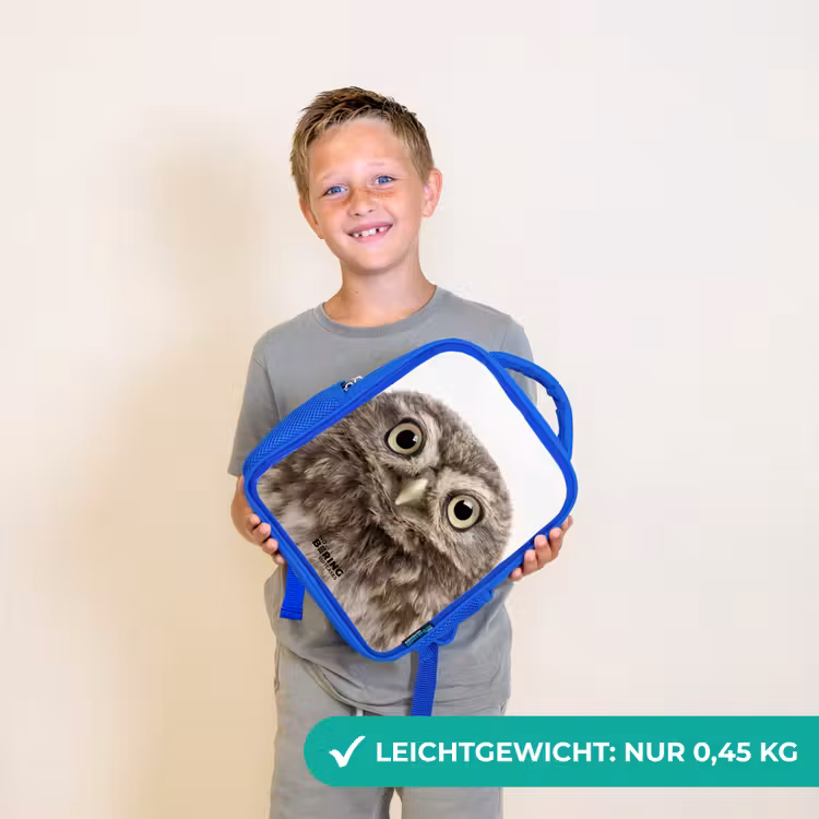 Kinderrucksack - Blau - Ulke Eule — 4