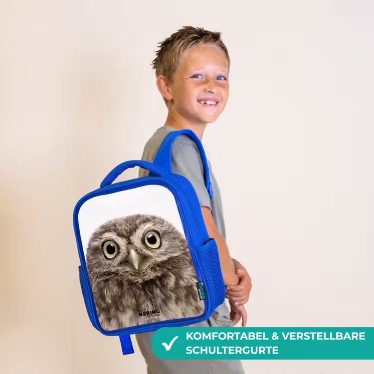 Kinderrucksack - Blau - Ulke Eule — 5
