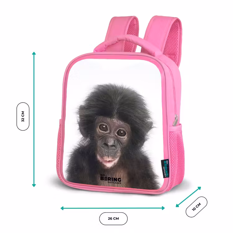 Kinderrucksack - Rosa - Charlie Chimp — 2