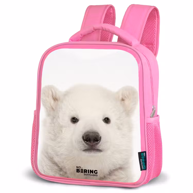 Kinderrucksack - Rosa - Niedlicher Eisbär — 4